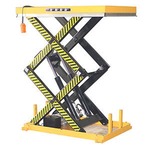 500KG雙剪叉固定電動(dòng)升降平臺車